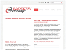 Tablet Screenshot of innovationmeetings.com